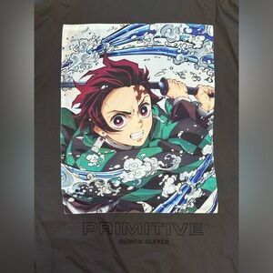 Primitive Gray Demon Slayer Zip-Up Jacket